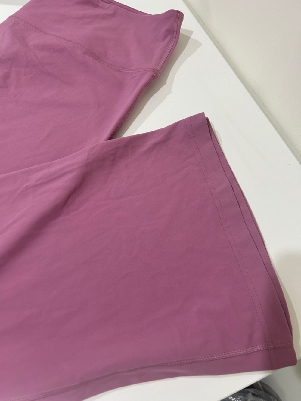 Lululemon Groove Super-High-Rise Flared Pant Nulu Velvet Dust Pink/Lilac Size 20 - Picture 14 of 16